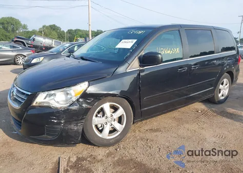 2010 Volkswagen Routan Sel z USA, uszkodzony, nr VIN 2V4RW5DX9AR242289